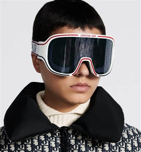 DiorAlps M1I White Ski Goggles .